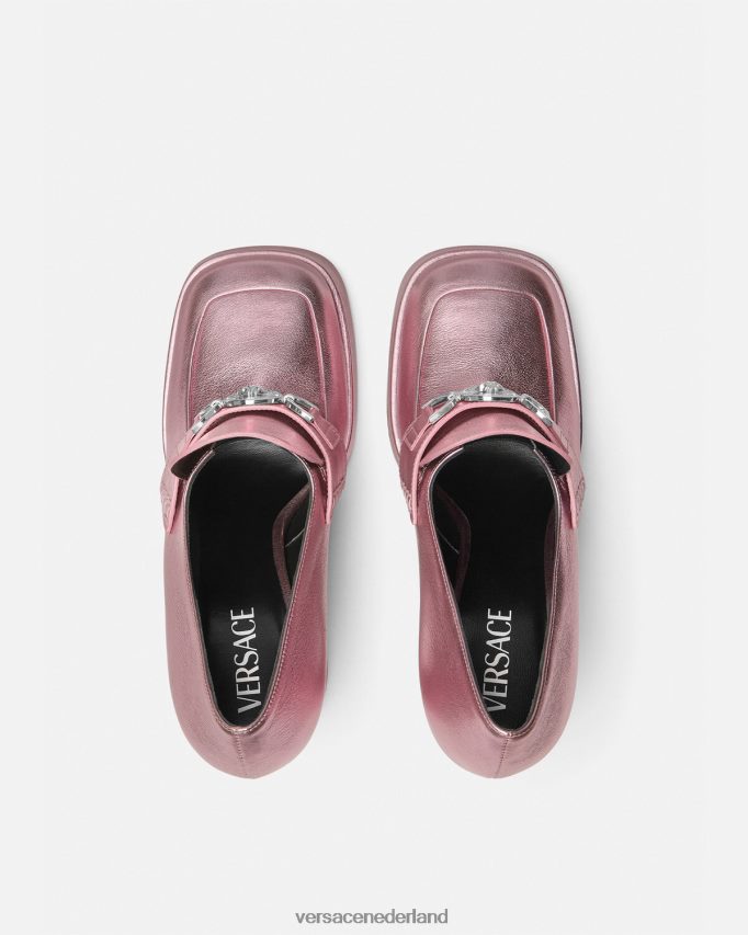Versace Medusa \'95 metallic platformpompen vrouwen roze schoen J2T4F4484