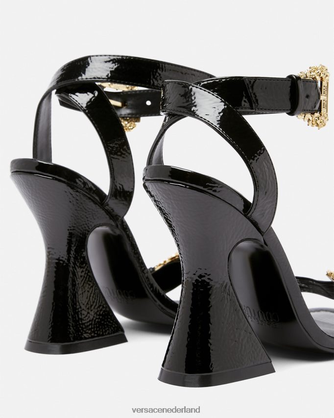 Versace Kirsten barokke sandalen met gesp vrouwen zwart schoen J2T4F42293