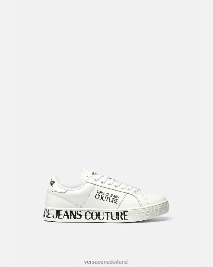 Versace Court 88-sneakers met logo vrouwen wit schoen J2T4F42277