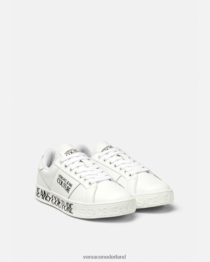 Versace Court 88-sneakers met logo vrouwen wit schoen J2T4F42277