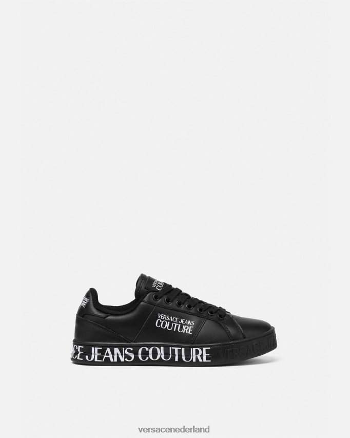 Versace Court 88-sneakers met logo vrouwen zwart schoen J2T4F42278