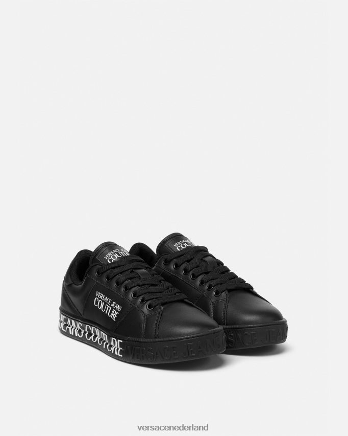Versace Court 88-sneakers met logo vrouwen zwart schoen J2T4F42278
