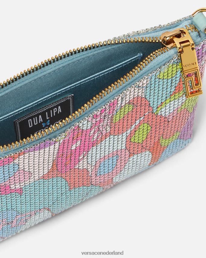 Versace bloemen zomerse clutch van metaalgaas vrouwen afdrukken Tassen J2T4F4380