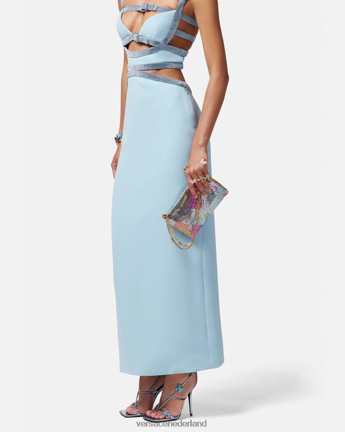 Versace bloemen zomerse clutch van metaalgaas vrouwen afdrukken Tassen J2T4F4380