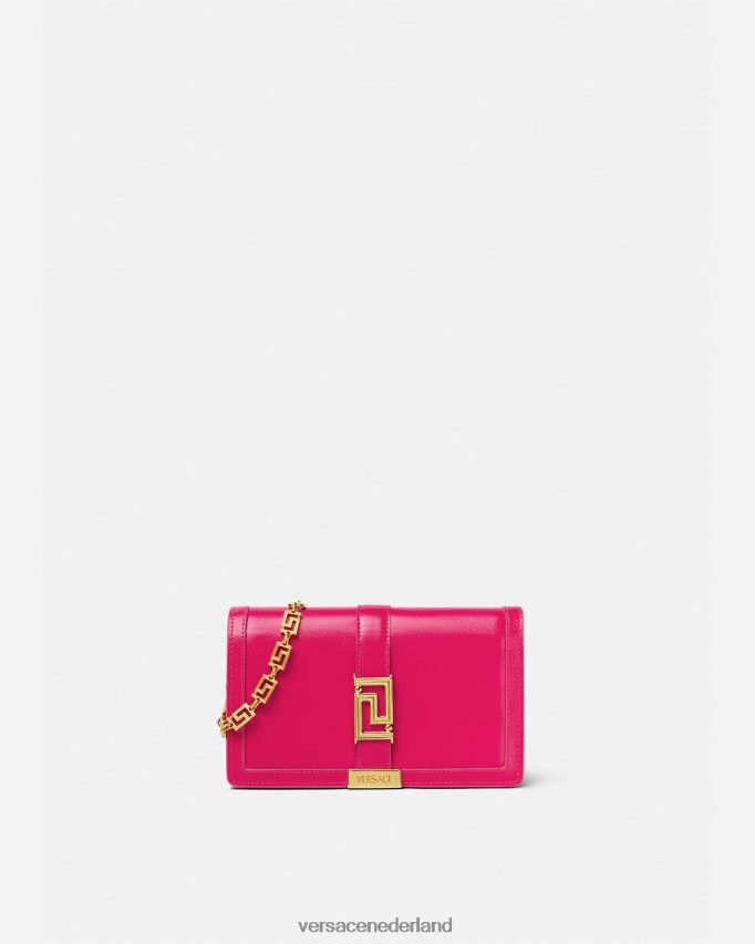 Versace Greca godin mini-tasje vrouwen roze Tassen J2T4F4259