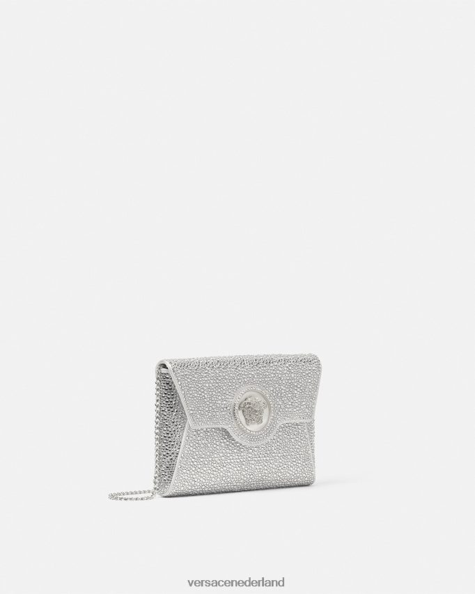 Versace Crystal La Medusa envelop clutch vrouwen wit Tassen J2T4F4347