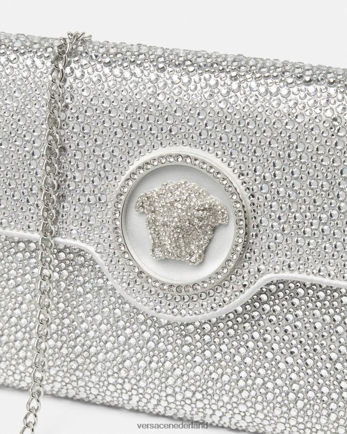 Versace Crystal La Medusa envelop clutch vrouwen wit Tassen J2T4F4347