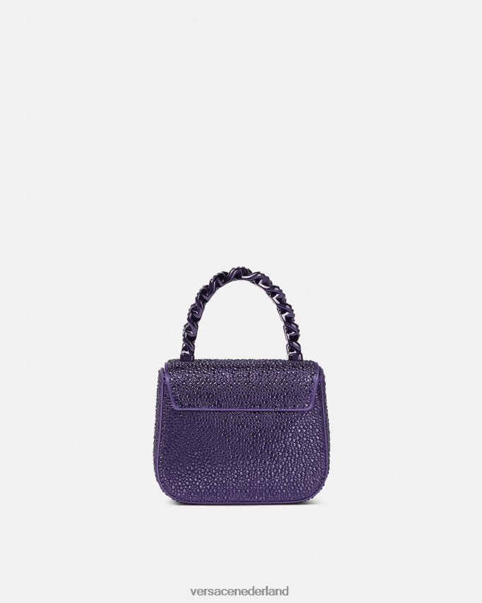Versace Mini-tasje van kristal La Medusa vrouwen paars Tassen J2T4F4360
