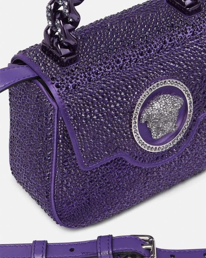 Versace Mini-tasje van kristal La Medusa vrouwen paars Tassen J2T4F4360