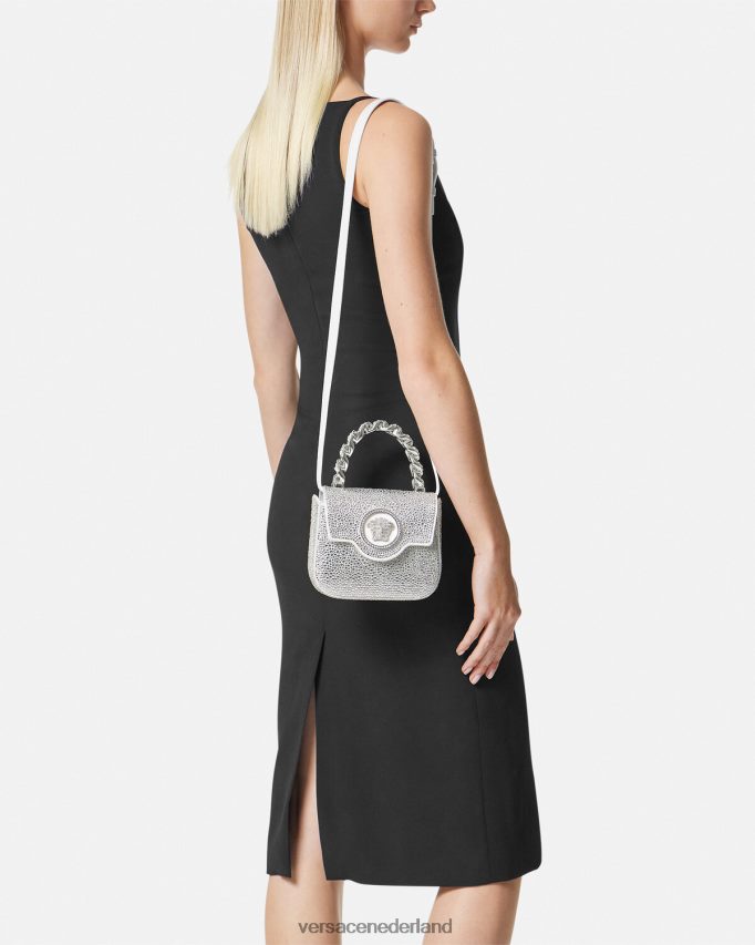 Versace Mini-tasje van kristal La Medusa vrouwen wit Tassen J2T4F4314