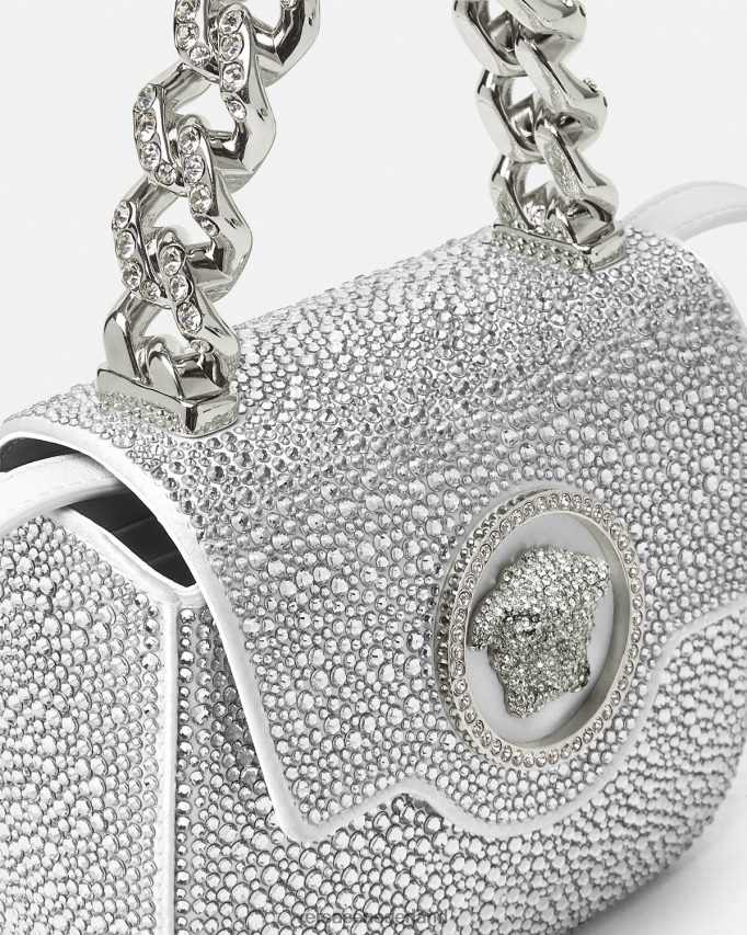Versace Mini-tasje van kristal La Medusa vrouwen wit Tassen J2T4F4314