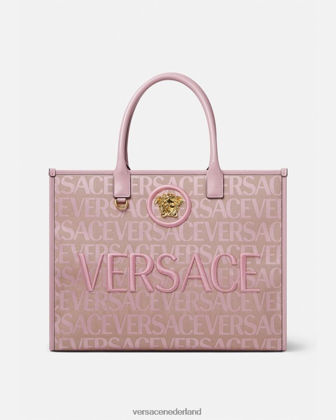 Versace allover grote draagtas vrouwen roze & print Tassen J2T4F4320