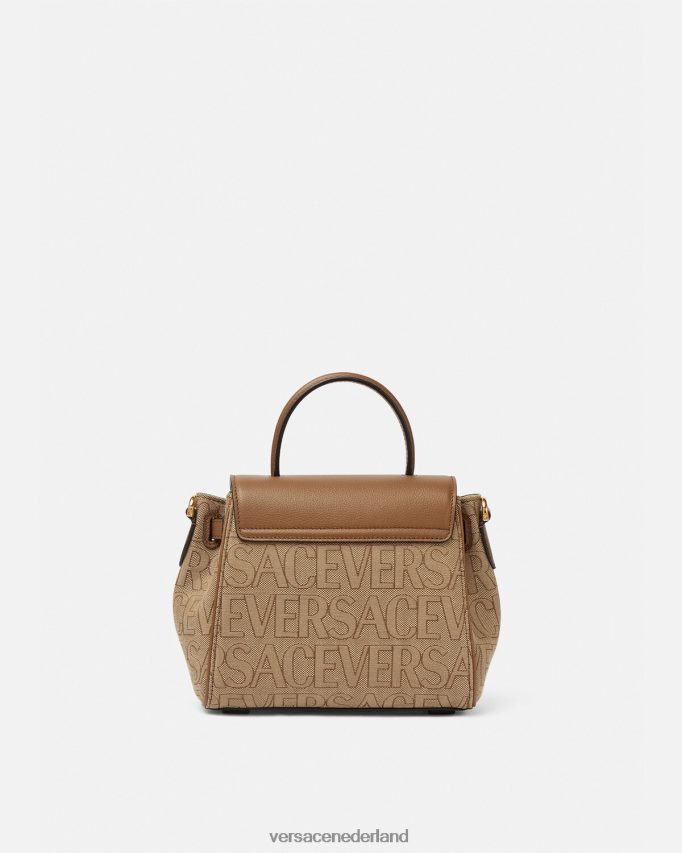 Versace allover la medusa kleine handtas vrouwen bruin Tassen J2T4F4325