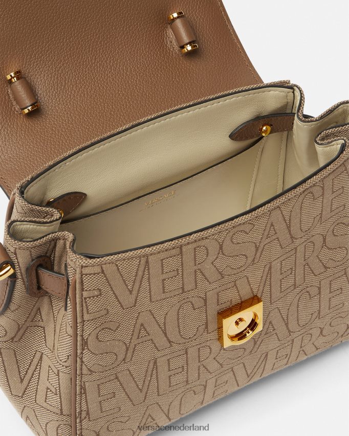 Versace allover la medusa kleine handtas vrouwen bruin Tassen J2T4F4325