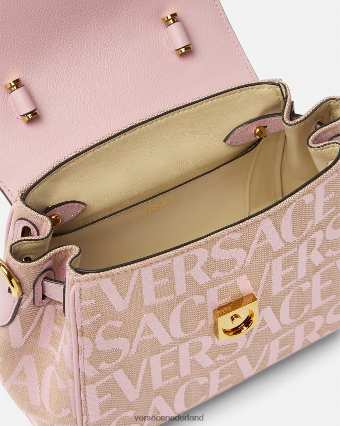 Versace allover la medusa kleine handtas vrouwen roze & print Tassen J2T4F4326