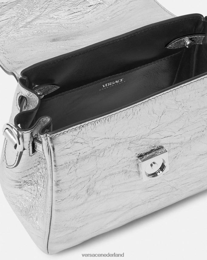 Versace la medusa metallic kleine handtas vrouwen grijs Tassen J2T4F4305