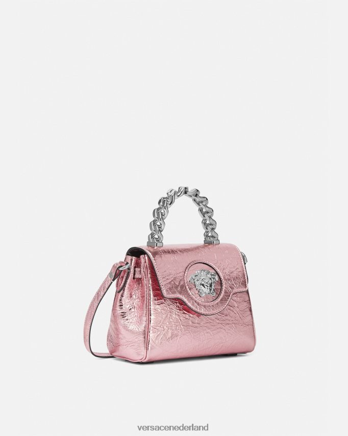 Versace la medusa metallic kleine handtas vrouwen roze Tassen J2T4F4303
