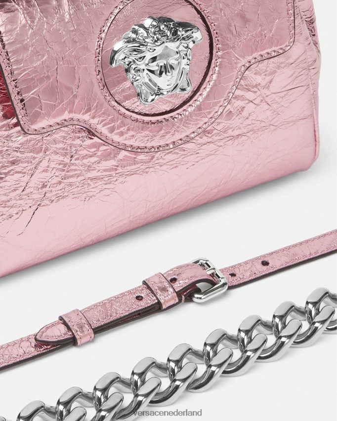 Versace la medusa metallic kleine handtas vrouwen roze Tassen J2T4F4303
