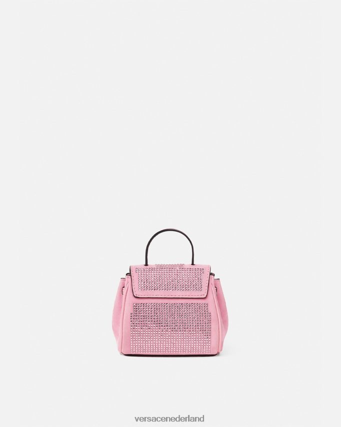 Versace la medusa microtasje met studs vrouwen roze Tassen J2T4F4328